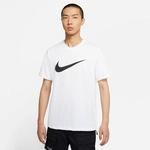 NIKE Sportswear Swoosh T-Shirt Herren white/black L