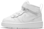 NIKE Court Borough Mid 2 Sneaker Kinder white/white-white 24
