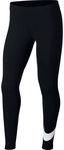NIKE Sportswear Essential Mid-Rise Leggings Damen black/white S