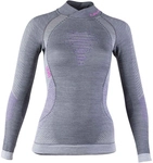UYN Fusyon Funktionsshirt Turtleneck Damen anthrazit/purple/pink S/M