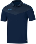 JAKO Champ 2.0 kurzarm Poloshirt Damen marine/darkblue/skyblue 44