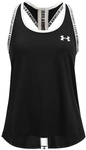 UNDER ARMOUR Knockout Tanktop M&auml;dchen 001 - black/white L (149-160 cm)