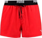 PUMA Swim Logo Shorts Length BadeShortss Herren 02 - red L