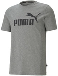 PUMA Essential Logo T-Shirt Herren 03 - medium gray heather M