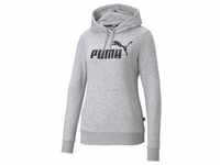 PUMA Essentials Logo Terry-Hoodie Damen light gray heather M