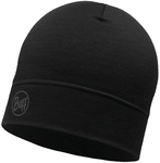 BUFF Merinowolle M&uuml;tze Lightweight solid black