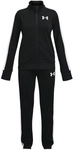 UNDER ARMOUR Knit Trainingsanzug M&auml;dchen 002 - black/white/white L (149-160 cm)