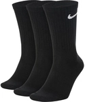 3er Pack NIKE Everyday Lightweight Crew Trainingssocken Herren 010 - black/white