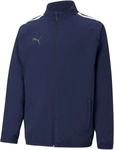 PUMA teamLIGA Sideline Pr&auml;sentationsjacke Kinder peacoat/puma white 152