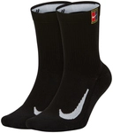NIKECourt Multiplier Cushioned Crew Tennissocken black/black 34-38