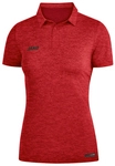 JAKO Premium Poloshirt rot meliert 38 (Damen)