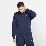 NIKE Sportswear Club Fleece Crew Sweatshirt Herren 410 - midnight navy/white XL