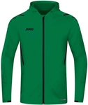 JAKO Challenge Trainingsjacke mit Kapuze sportgr&uuml;n/schwarz L