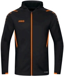 JAKO Challenge Trainingsjacke mit Kapuze Kinder schwarz/neonorange 152