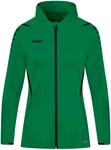 JAKO Challenge Trainingsjacke mit Kapuze Damen sportgr&uuml;n/schwarz 38