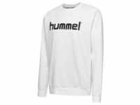 hummel GO Baumwoll Logo Sweatshirt Kinder white 176