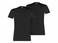 2er Pack PUMA Basic Crew T-Shirt Herren black L