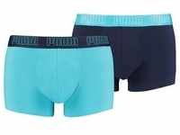 2er Pack PUMA Basic Trunk Boxershorts aqua / blue L