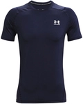 UNDER ARMOUR HeatGear Armour Fitted kurzarm Trainingsshirt Herren 410 - midnight