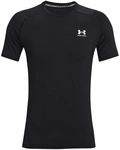 UNDER ARMOUR HeatGear Armour Fitted kurzarm Trainingsshirt Herren 001 - black/white L