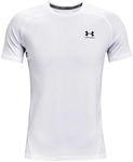 UNDER ARMOUR HeatGear Armour Fitted kurzarm Trainingsshirt Herren 100 - white/black S