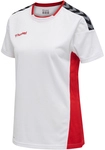 hummel Authentic Polyester kurzarm Trikot Damen white/true red XS