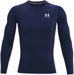 UNDER ARMOUR HeatGear Armour langarm Funktionsshirt Herren 410 - midnight navy/white