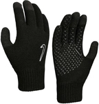 NIKE Knitted Tech and Grip Strick-Handschuhe 091 black/black/white S/M