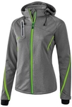 erima Softshelljacke Funktion Damen grey melange/green gecko 34