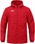 JAKO Team Coachjacke Stadionjacke mit Kapuze Kinder rot 128