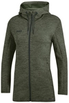 JAKO Premium Kapuzenjacke Damen khaki meliert 44