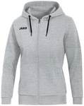JAKO Base Kapuzenjacke Damen hellgrau meliert 44