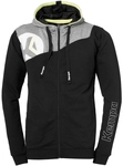 Kempa Core 2.0 Kapuzenjacke schwarz/dark grau melange XXL