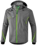 erima Softshelljacke Funktion Kinder grey melange/green gecko 164