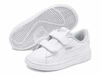 PUMA Smash v2 Leder Baby-Sneaker mit Klettverschluss PUMA white/PUMA white 24