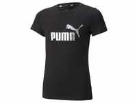 PUMA Ess+ Metallic Logo T-Shirt Mädchen PUMA black 164