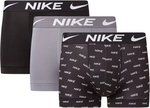 3er Pack NIKE Boxershorts Trunks Herren 9SC - nike logo print/cool grey/black XL