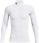 UNDER ARMOUR ColdGear Mock Kompressionsshirt Herren 100 - white/black L