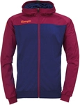Kempa Prime Multi Trainingsjacke mit Kapuze deep blau/deep rot L