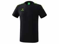 erima Essential 5-C T-Shirt black/green gecko S