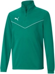 PUMA teamRISE 1/4-Zip Top Kinder 05 - pepper green/puma white 164