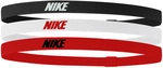 3er Pack NIKE 2.0 elastische Haarb&auml;nder mit Silikonstreifen 083