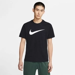 NIKE Sportswear Swoosh T-Shirt Herren black/white L