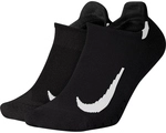 2er Pack NIKE Multiplier No-Show Laufsocken black/white 34-38
