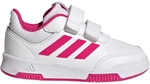 adidas Tensaur Hook and Loop Sneaker Kinder GW6468 - cloud white/team real
