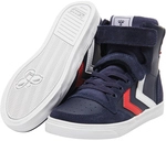 hummel Slimmer Stadil Leder High-Top Sneaker Kinder 7666 - peacoat 29