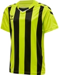 hummel Core XK gestreiftes Trikot Kinder lime popsicle/black 116