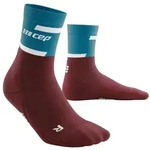 CEP Mid-Cut V4 Laufsocken Herren 767 - petrol/dark red IV (42-45)