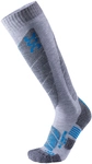 UYN All Mountain Skisocken Herren light grey melange/azur 39-41