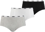 3er Pack PUMA Mini Slip Damen white / grey / black XL